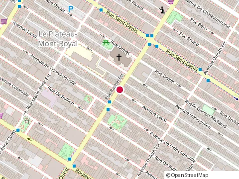 Location of Café Chez Téta at 227 Rue Rachel E, Montréal