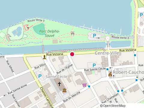 Location of Café Chocolatier Giroux at 261 Rue Victoria, Salaberry-de-Valleyfield