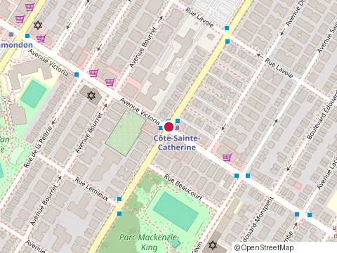 Location of Cafe Hyderabad at 5630 avenue Victoria, Montréal