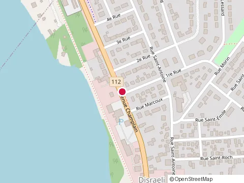 Location of Cafe Shoppe at 492 avenue Champlain, Disraeli