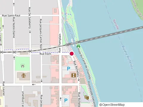 Location of Cafe Terrasse le Bistro at 6 Rue Foch, Saint-Jean-sur-Richelieu