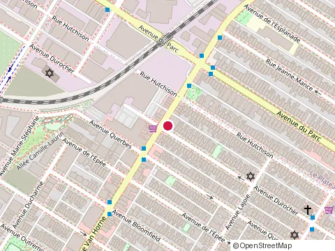 Location of Caffè Della Pace at 1002 avenue Van Horne, Montréal