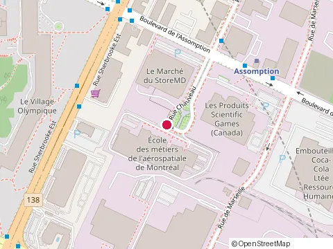 Location of Camaq-Comité Sectoriel de Main-d'Oeuvre en Aérospatiale at 5300 Rue Chauveau, Montréal