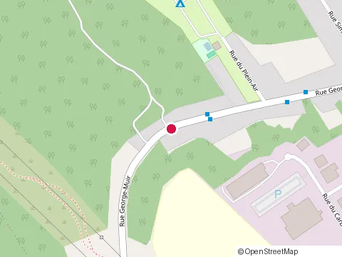 Location of Camping de la Joie at 640 Rue George-Muir, Québec
