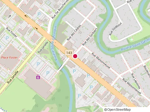 Location of Cantine Chez Huguette at 850 boulevard Saint-Joseph O, Drummondville