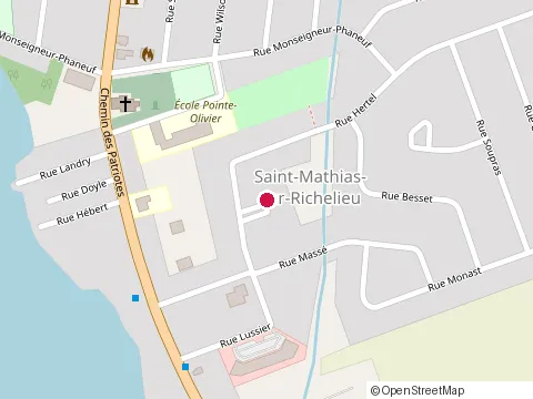 Location of Cantine de l'Eglise at 268 chemin des Patriotes, Saint-Mathias-sur-Richelieu