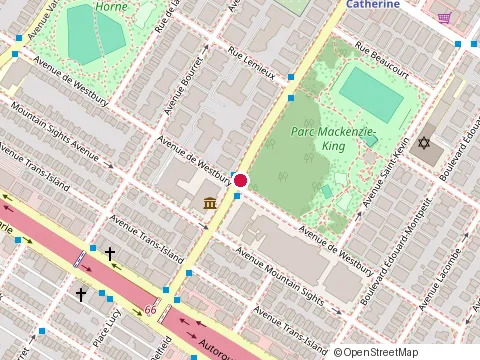Location of Cardiovascular Health Improvement Program at 5400 Westbury, Montréal