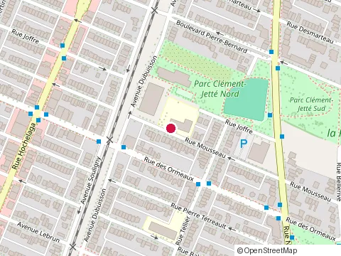 Location of Caron Ecole at 2205 Rue Mousseau, Montréal