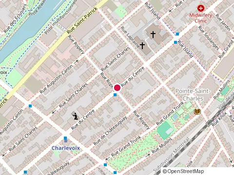 Location of Carrefour d'Education Populair de Pointe St-Charles at 2356 Rue Centre, Montréal