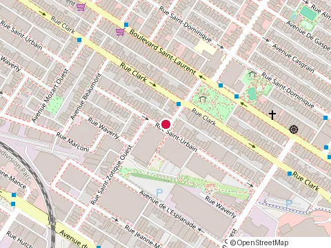 Location of Carstar Montreal St-Urbain at 6815 St Urbain, Montréal