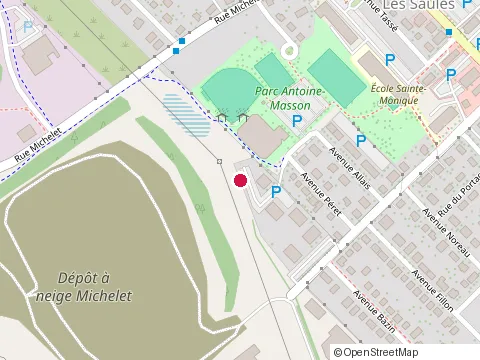 Location of Casse-Croute Arena les Saules at 2650 avenue d'Alembert, Québec
