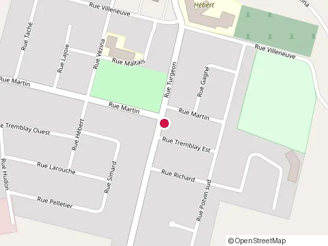 Location of Casse-Croute Chez Charly at 673 Rue Martin # A, Hébertville