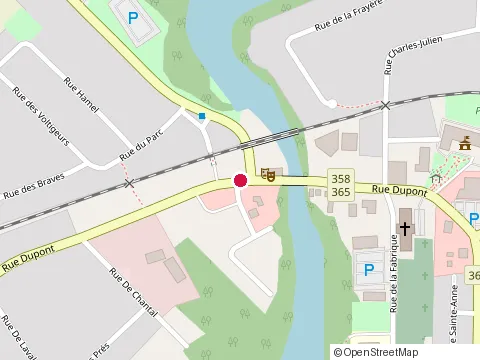 Location of Casse-Croûte du Vieux Moulin at 240 Rue Dupont, Pont-Rouge
