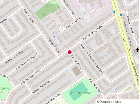 Location of Cavalier Cantine Jr Inc at 97 Aurora Ave, Pointe-Claire