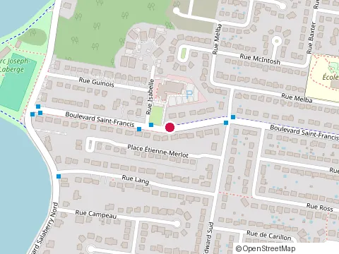 Location of Centre 55 Plus de Châteauguay at 27 Bd Saint-Francis, Châteauguay