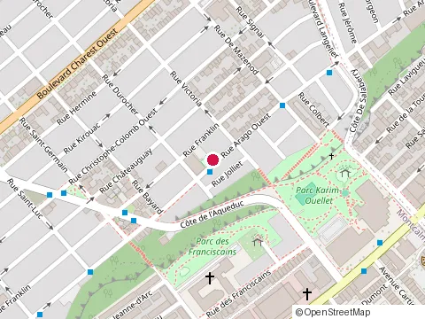 Location of Centre Comm St-Vallier Inc at 390 Rue Arago O, Québec