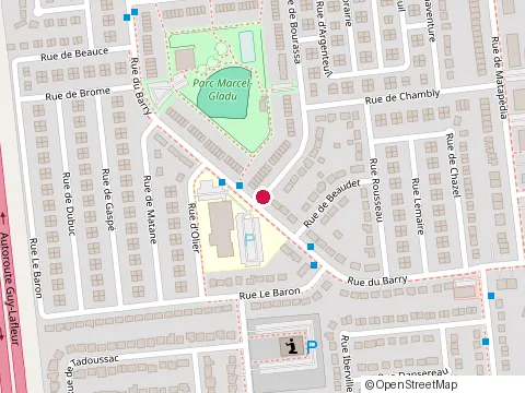 Location of Centre Communautaire le Baron at 81 Rue de Bourassa, Gatineau