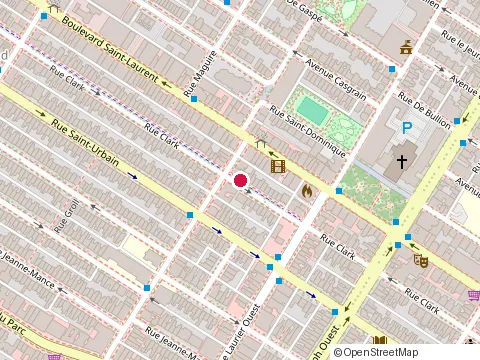 Location of Centre de l'Auto Laurier at 5107 Rue Clark, Montréal