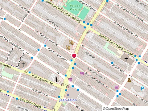 Location of Centre des Métiers du Cuir de Montréal at 911 Rue Jean-Talon E, Montréal
