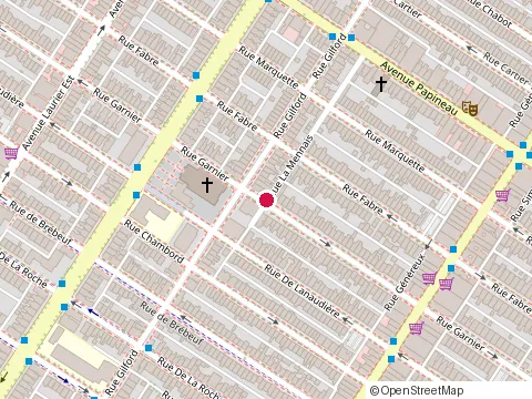 Location of Centre le Beau Voyage Inc at 4540 Rue Garnier, Montréal