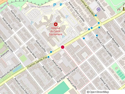 Location of Centre Medical Cardinal at 1045 chemin Sainte-Foy, Québec