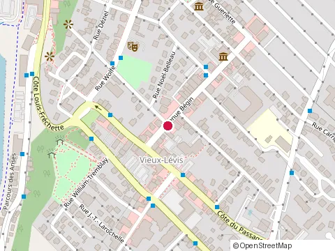 Location of Centre Medical Levis at 15 avenue Begin, Levis