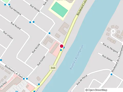 Location of Champion Pizza at 555 Boulevard Lacombe, Repentigny