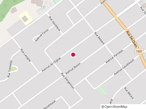 Location of Chauffage Yves Gagné at Rue J. Adélard-Gagnon, Dolbeau-Mistassini