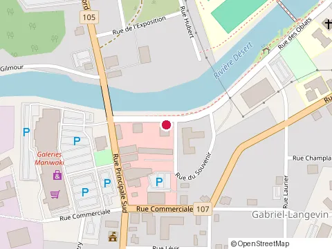 Location of Chez Mike at 150 Rue des Oblats, Maniwaki