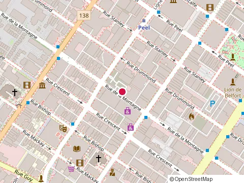 Location of Chic Lave-Auto Écologique at 1452 Rue de la Montagne, Montréal
