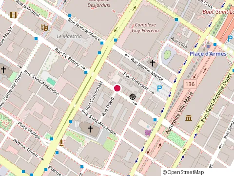 Location of Chifa at 1080 Rue de Bleury, Montréal