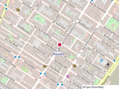 Location of Christian Dommange at 1283 boulevard de Maisonneuve E, Montréal