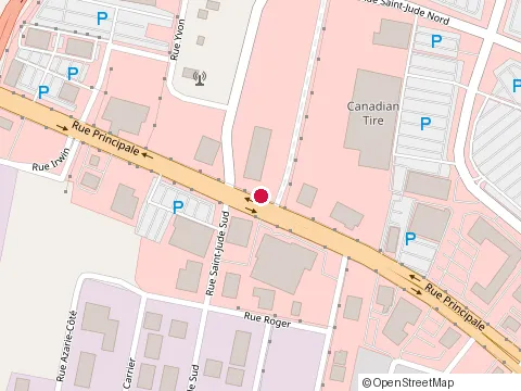 Location of Chrysler at 947 Rue Principale, Granby