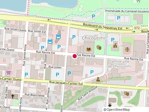 Location of Clic Saguenay at 100 Rue Racine E, Chicoutimi