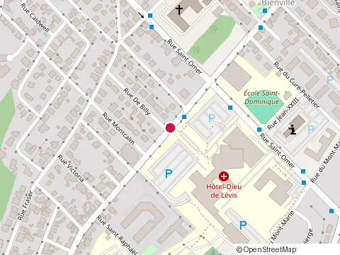 Location of Clinique d'Urologie de Levis at 190 Rue Wolfe, Levis
