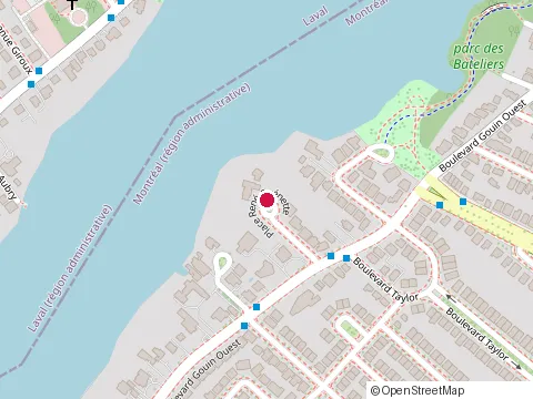 Location of Clinique de Chirurgie Plastique de Montréal at 2381 boulevard Gouin O, Montréal