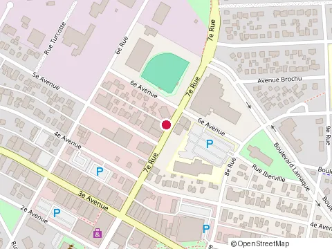 Location of Clinique de Physiotherapie Val d'Or Inc at 1281 7E Rue, Val-d'Or
