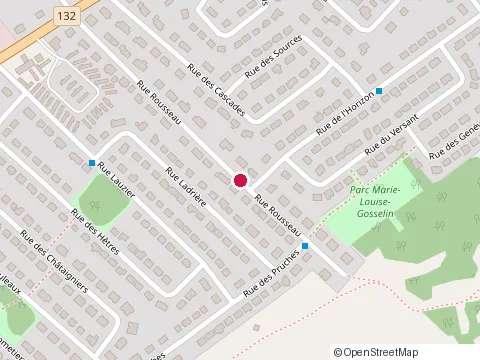 Emplacement de Clinique de Soins Spécialisés de l'Est du Québec au 176 avenue Rouleau, Rimouski