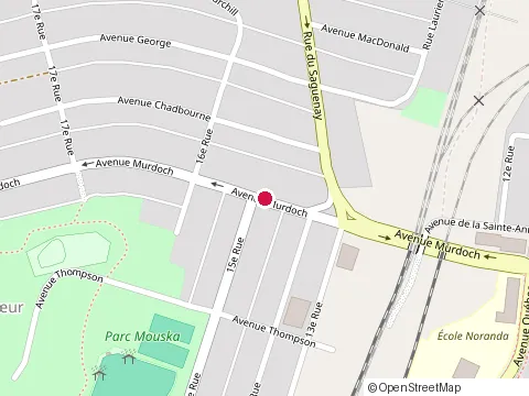 Location of Clinique Infirmière Nord-Ouest at 407 avenue Murdoch, Rouyn-Noranda