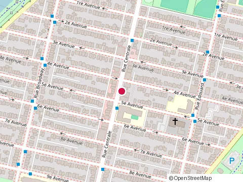 Location of Clinique Optometrique - Lasalle at 7634 Rue Centrale, LaSalle