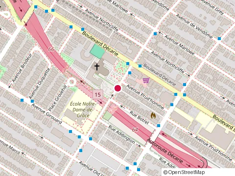 Location of Club de Gymnastique Flex-Art at 3757 avenue Prud'Homme, Montréal