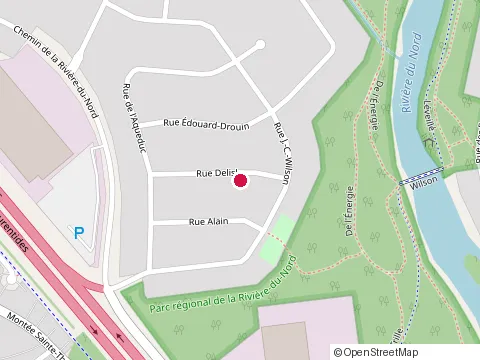 Location of Club Motoneige Laurentien, Saint-Jérôme