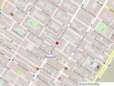 Location of Club Wanda'S at 1310 boulevard de Maisonneuve Ouest, Montréal