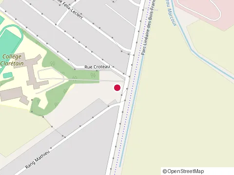 Location of Collège Clarétain at 663 Rue Gamache, Victoriaville
