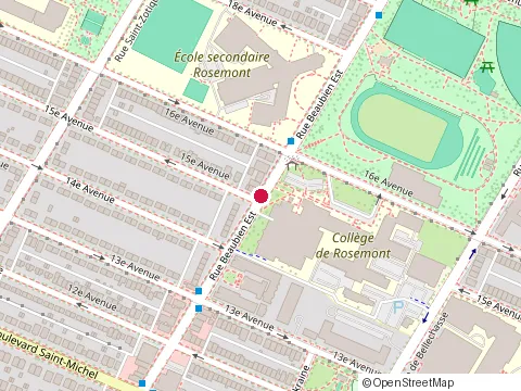 Location of Collège Jean-Eudes at 6197 15E Avenue, Montréal