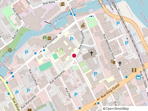 Location of Collège Mont Notre-Dame de Sherbrooke at 114 Rue Cathédrale, Sherbrooke