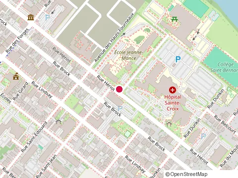 Location of College Saint-Bernard at 25 des Freres, Drummondville