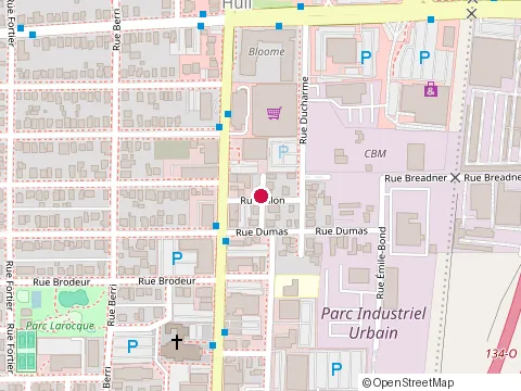 Location of Collision Gauthier at 35 Rue Talon, Gatineau