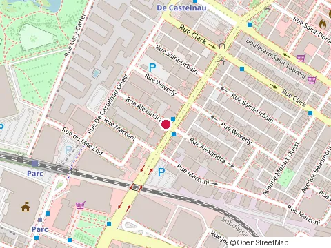 Location of Colonelle Films at 7255 Rue Alexandra, Montréal