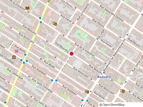 Location of Comité Logement Ville-Marie at 1710 Rue Beaudry, Montréal
